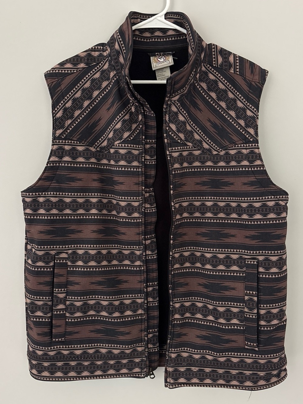 Cinch Brown & Black Aztec-Patterned Vest